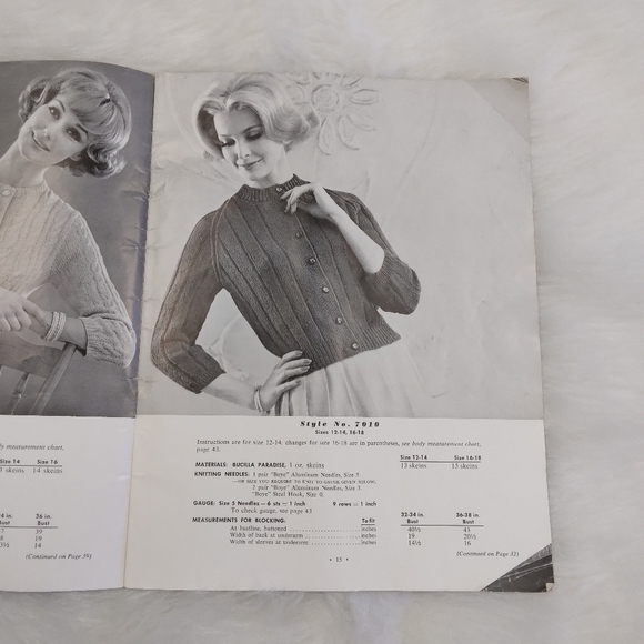 BOOK Vintage 1962 New Hand Knits volume 70, 20 patterns - Picture 13 of 16